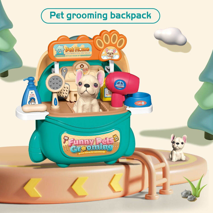 mlnshops Kids Pet Doctor Play Set Grooming Toys