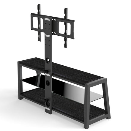 MLNshops black tempered glass entertainment center TV Stand