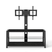 MLNshops black tempered glass entertainment center TV Stand