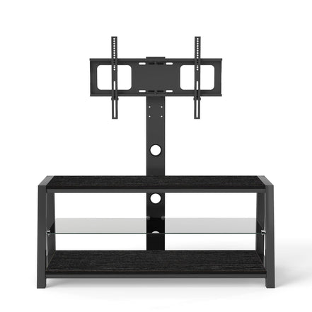 MLNshops black tempered glass entertainment center TV Stand