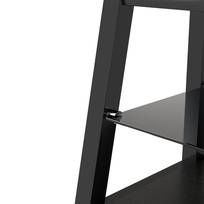 MLNshops black tempered glass entertainment center TV Stand