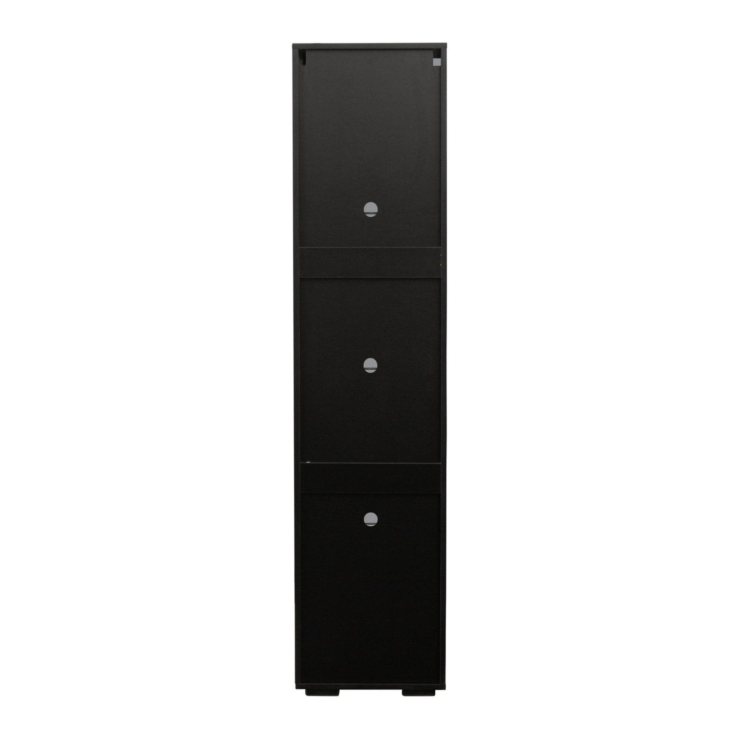 MLNshops modern side cabinet with LED lighting, Tall Glass