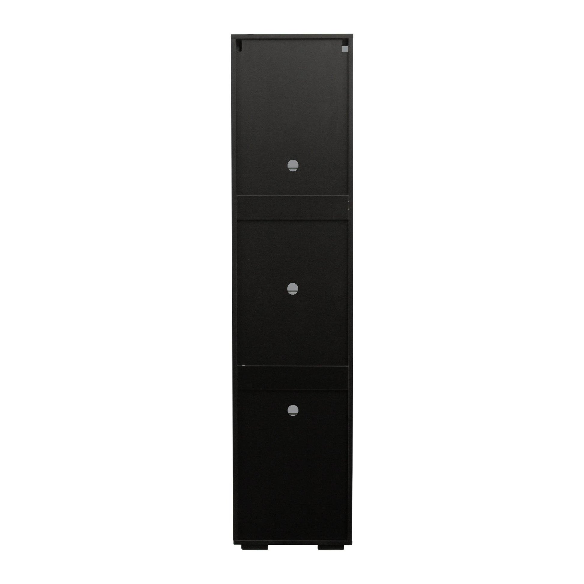 MLNshops modern side cabinet with LED lighting, Tall Glass