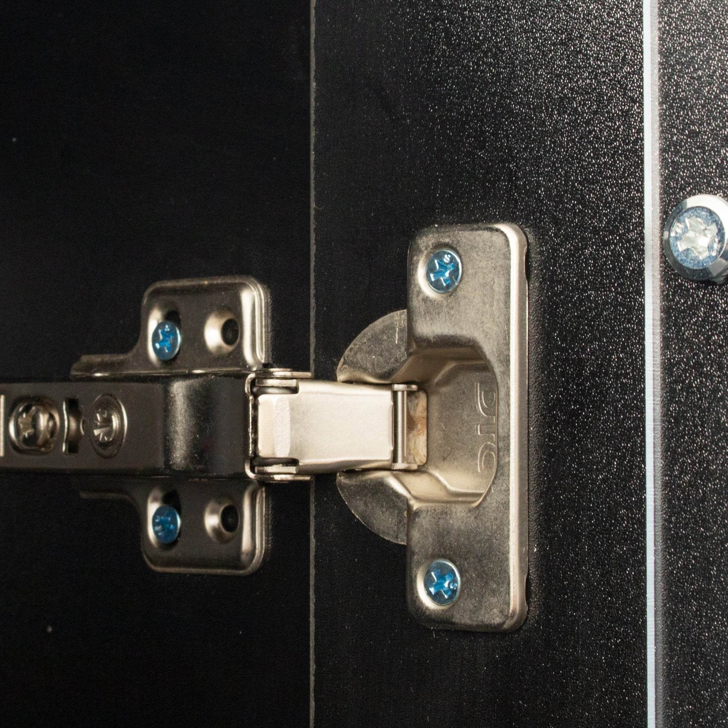 MLNshops modern side cabinet with LED lighting, Tall Glass