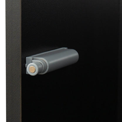 MLNshops modern side cabinet with LED lighting, Tall Glass