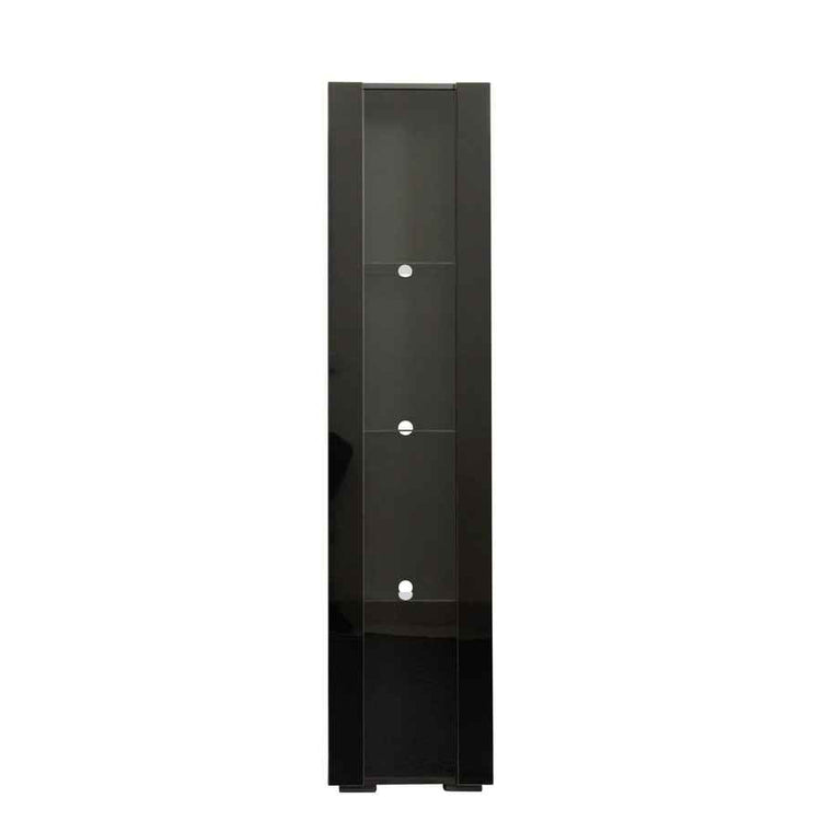 MLNshops modern side cabinet with LED lighting, Tall Glass