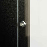 MLNshops modern side cabinet with LED lighting, Tall Glass
