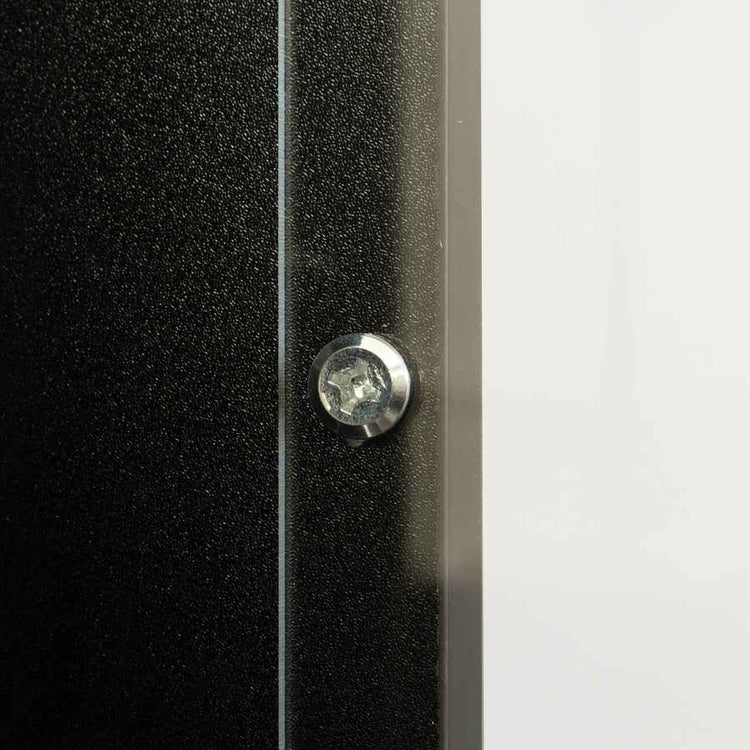 MLNshops modern side cabinet with LED lighting, Tall Glass