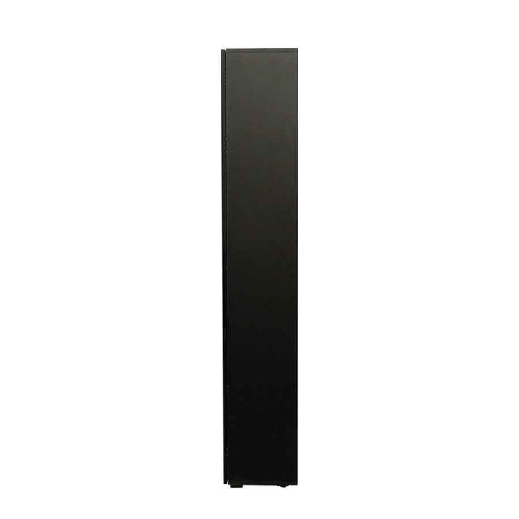 MLNshops modern side cabinet with LED lighting, Tall Glass