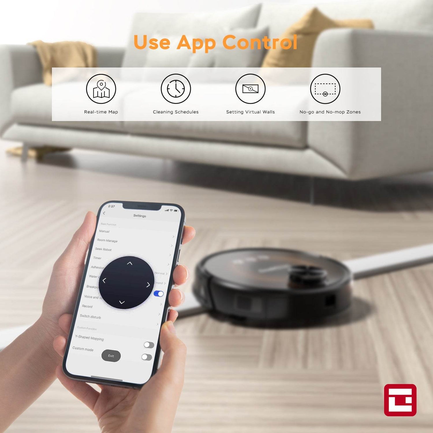 MLNshops GeekSmart Robot Vacuum and Mop for Large Homes