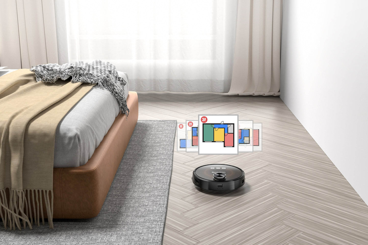 MLNshops GeekSmart Robot Vacuum and Mop for Large Homes