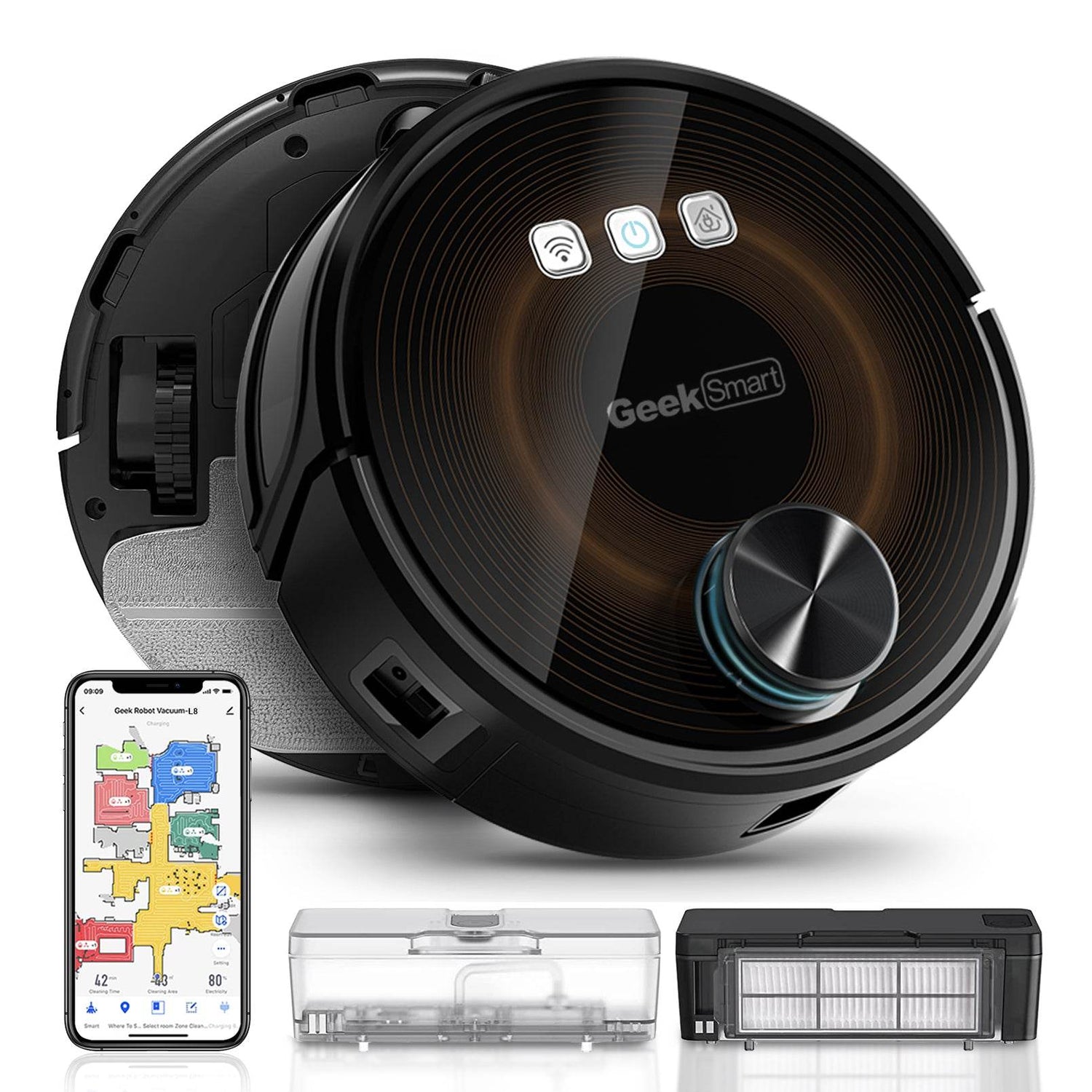 MLNshops GeekSmart Robot Vacuum and Mop for Large Homes