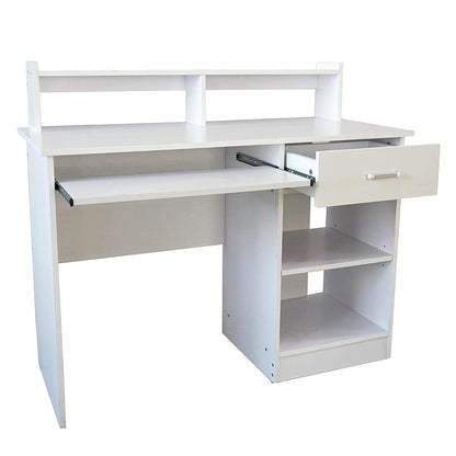 General Style Modern E1 15MM Chipboard Computer Desk White MLNshops]