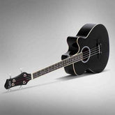 mlnshops 4 string electric acoustic bass guitar with Preamp