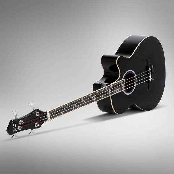 mlnshops 4 string electric acoustic bass guitar with Preamp