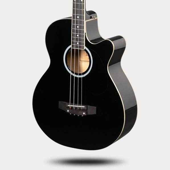 mlnshops 4 string electric acoustic bass guitar with Preamp