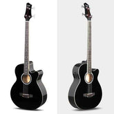 mlnshops 4 string electric acoustic bass guitar with Preamp
