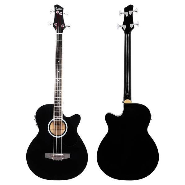 mlnshops 4 string electric acoustic bass guitar with Preamp
