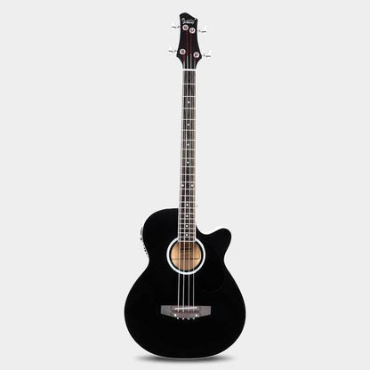 mlnshops 4 string electric acoustic bass guitar with Preamp