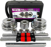 mlnshops Adjustable Dumbbell Set Home Gym Cast Iron Barbell