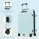 MLNshops front opening luggage set - USB, spinner & duffel