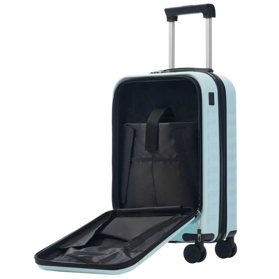 MLNshops front opening luggage set - USB, spinner & duffel