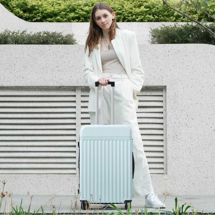MLNshops front opening luggage set - USB, spinner & duffel