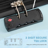 MLNshops front opening luggage set - USB, spinner & duffel