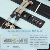MLNshops front opening luggage set - USB, spinner & duffel