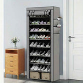 mlnshops Space-Saving Shoe Rack with Cover Organizer