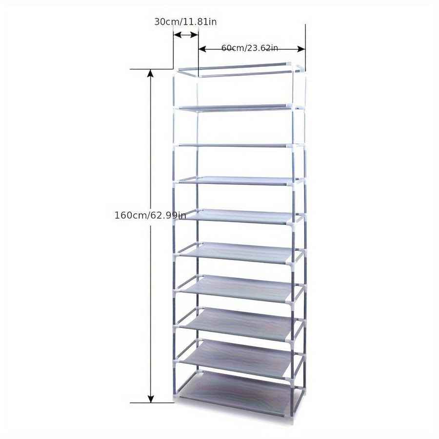 mlnshops Space-Saving Shoe Rack with Cover Organizer