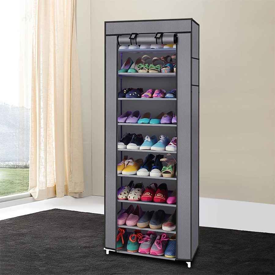 mlnshops Space-Saving Shoe Rack with Cover Organizer