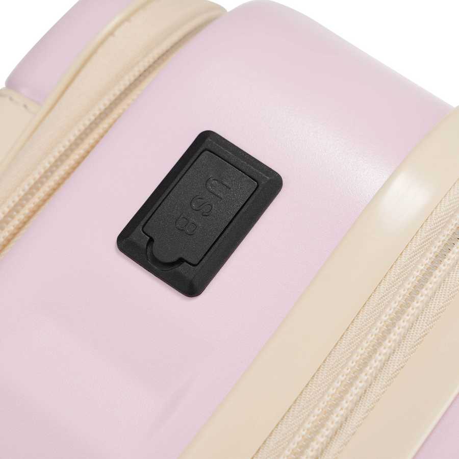 MLNshops pink luggage set for travel hardshell USB