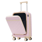 MLNshops pink luggage set for travel hardshell USB