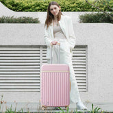 MLNshops pink luggage set for travel hardshell USB