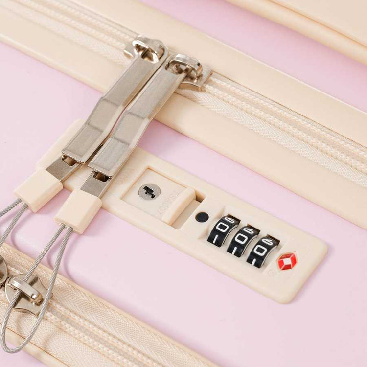 MLNshops pink luggage set for travel hardshell USB