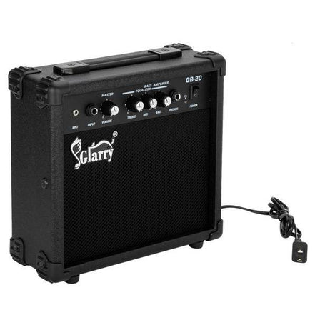 Glarry 20w Bass Amplifier Compact Electric Bass Amp