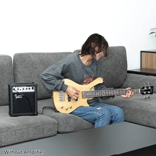 mlnshops 36 inch electric bass guitar with accessories