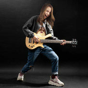 mlnshops 36 inch electric bass guitar with accessories