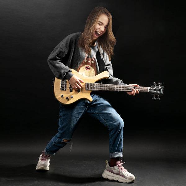 mlnshops 36 inch electric bass guitar with accessories