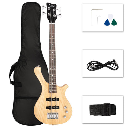 mlnshops 36 inch electric bass guitar with accessories Default Title
