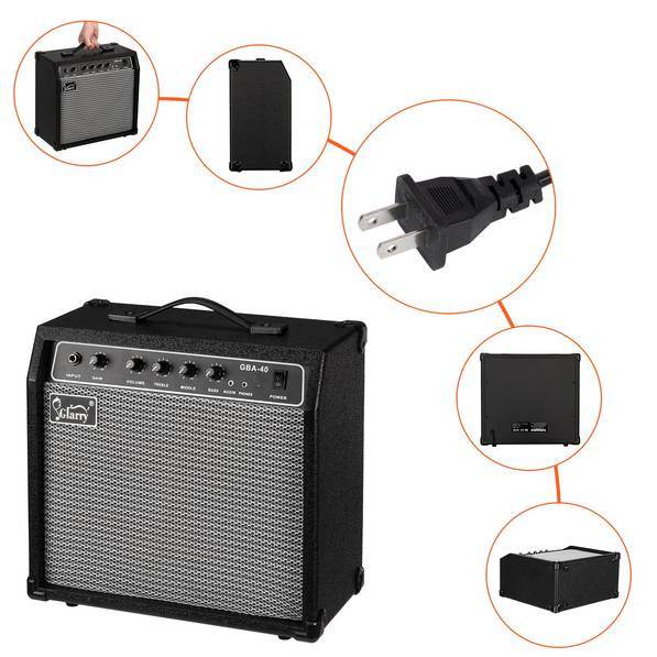 Glarry 40W Electric Bass Amplifier for Crystal Sound