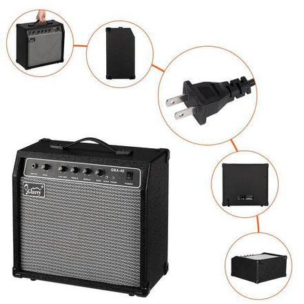 Glarry 40W Electric Bass Amplifier for Crystal Sound