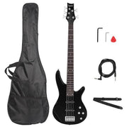 mlnshops 5 string electric bass guitar kit with Amp & Bag