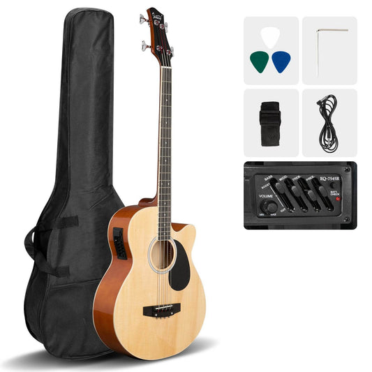 mlnshops Acoustic bass guitar with built-in equalizer Default Title