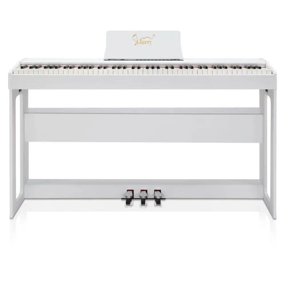 Glarry Digital Piano 88 Keys - Elegant White Keyboard