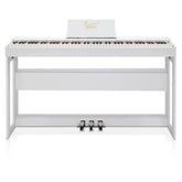 Glarry Digital Piano 88 Keys - Elegant White Keyboard