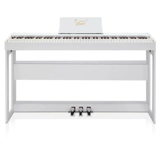 Glarry Digital Piano 88 Keys - Elegant White Keyboard White
