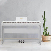 Glarry Digital Piano 88 Keys - Elegant White Keyboard