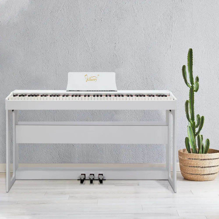 Glarry Digital Piano 88 Keys - Elegant White Keyboard